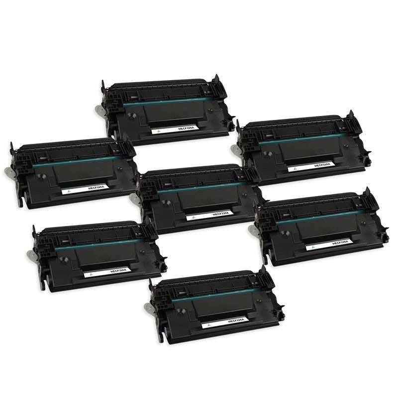 HP 26X (CF226X) Black Compatible High-Yield Toner Cartridge 7-Pack