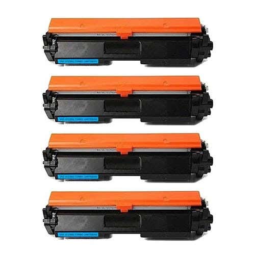 HP 30A (CF230A) Black Compatible Toner Cartridge 4-Pack