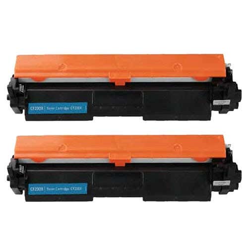 HP 30X (CF230X) Black Compatible High Yield Toner Cartridge Twin Pack