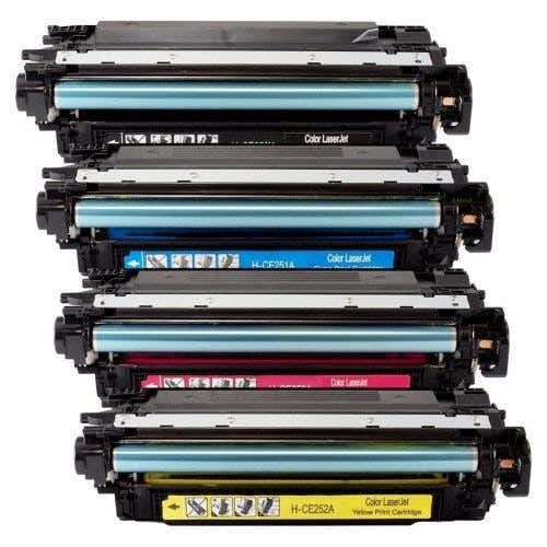 HP 504X & 504A Remanufactured Toner Cartridge 4-Pack Combo