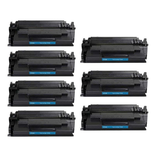 HP 58X (CF258X) Black Remanufactured High Yield Toner Cartridge 7-Pack (With Chip)