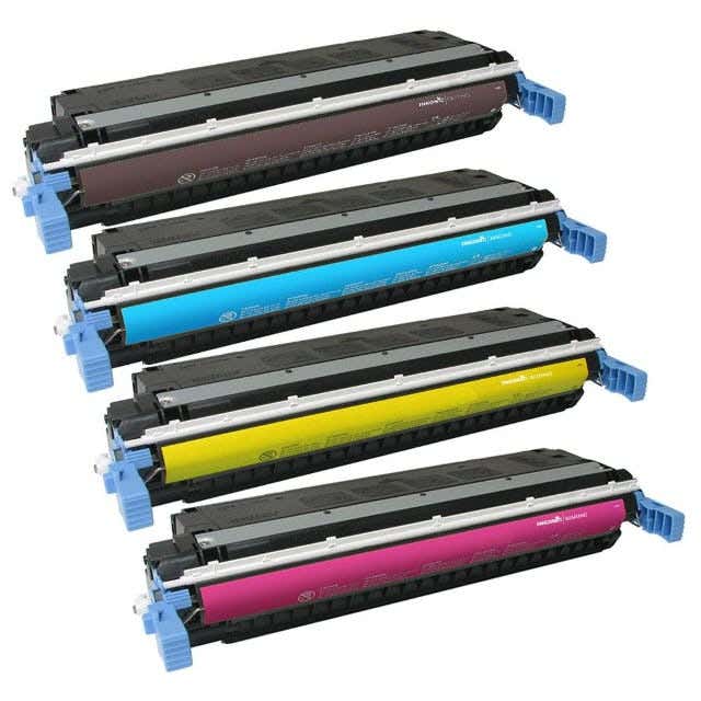 HP 641A Remanufactured Toner Cartridge 4-Pack Combo