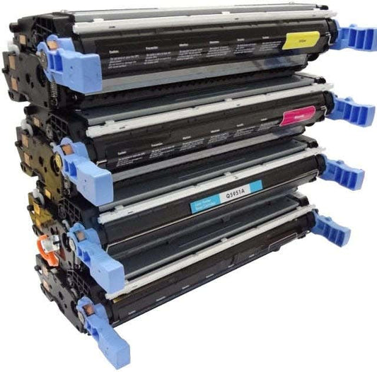 HP 643A Remanufactured Toner Cartridge 4-Pack Combo