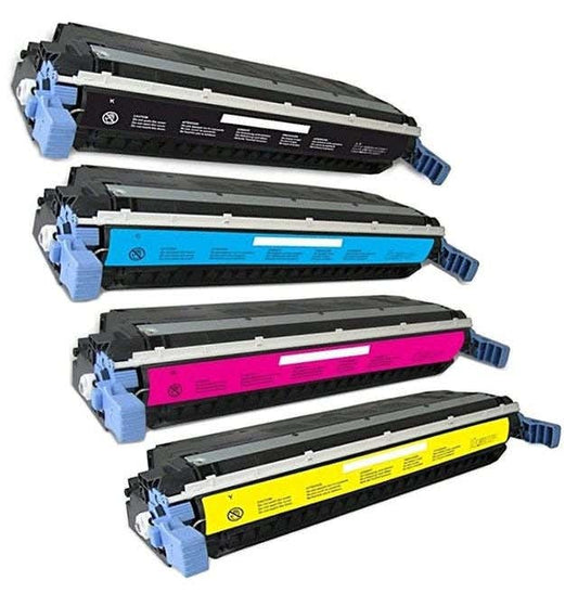 HP 645A Remanufactured Toner Cartridge 4-Piece Combo Pack