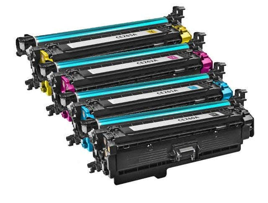 HP 649X & 648A Remanufactured Toner Cartridge 4-Pack Combo