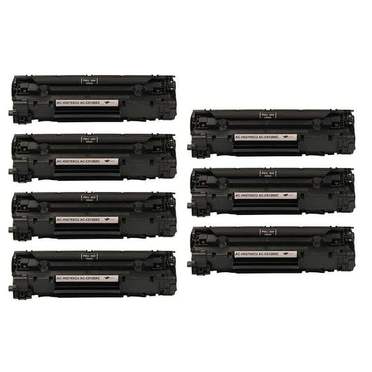 HP 78A (CE278A) Black Compatible Jumbo Toner Cartridge 7-Pack