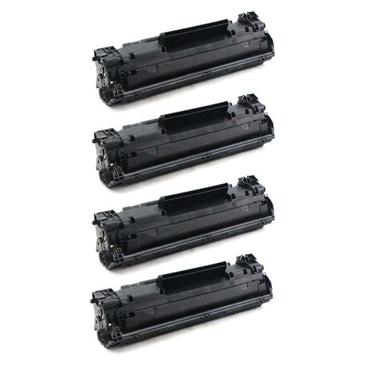 HP 83A (CF283A) Black Compatible Toner Cartridge 4-Pack