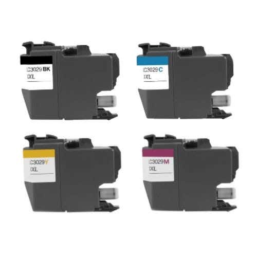 Brother LC3029 Super High-Yield Compatible 4-Pack Combo