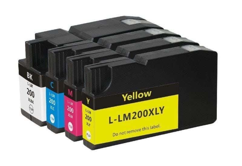 Lexmark 200XL High-Yield Compatible Ink Cartridge 4-Pack Combo