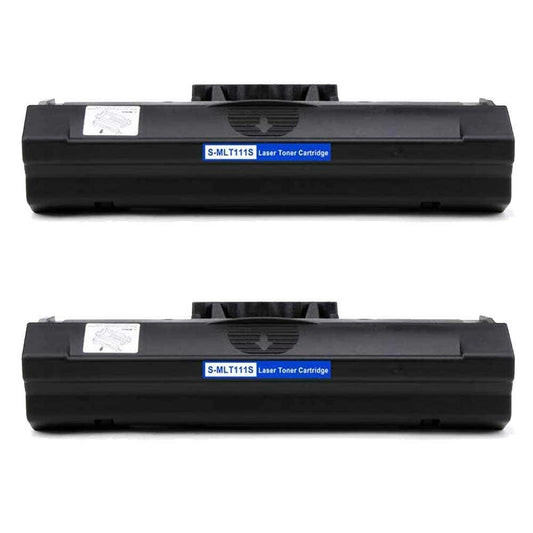 Samsung MLT-D111S Black Compatible Toner Cartridge Twin Pack