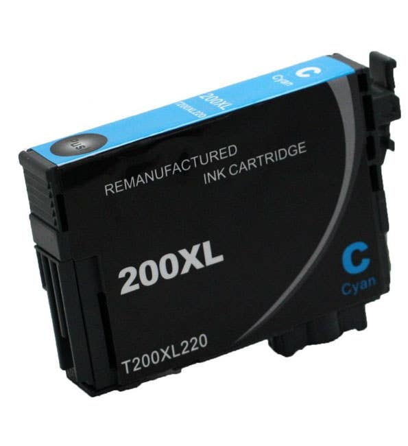 Epson 200XL (T200XL220) Cyan High-Yield Remanufactured Ink Cartridge