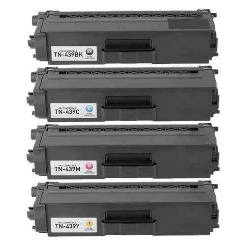 Brother TN439 Ultra High-Yield Compatible Toner Cartridge 4-Pack Combo